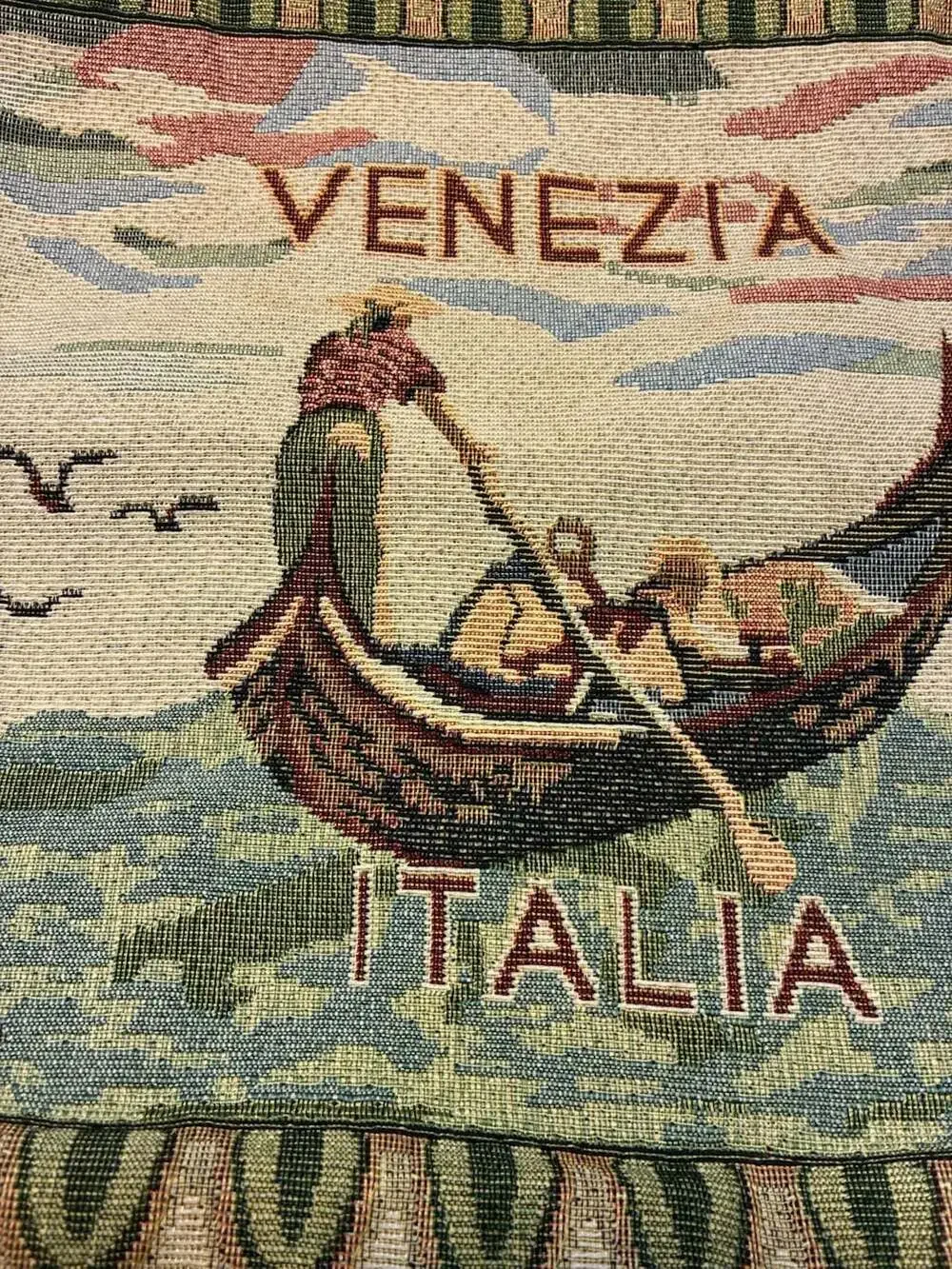 Venezia Italia Gondola Scene Tapestry Tote Bag